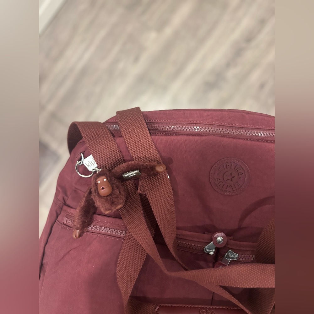 Kipling Deep Red Handbag - Picture 2 of 4